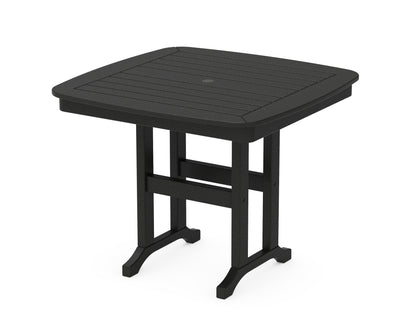 POLYWOOD® Nautical 37" Dining Table in Black