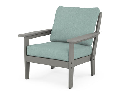 Country Living Cottage Deep Seating Chair in Slate Grey / Glacier Spa