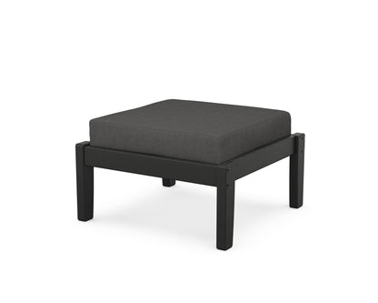 Unbranded Deep Seating Ottoman in Black / Spectrum Carbon