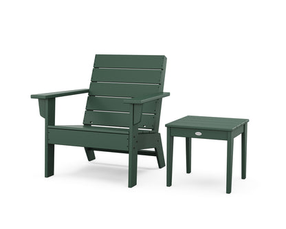POLYWOOD® Eastport Lounge Chair 2-Piece Set in Green