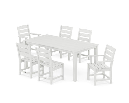 POLYWOOD® Lakeside 7-Piece Parsons Dining Set in White