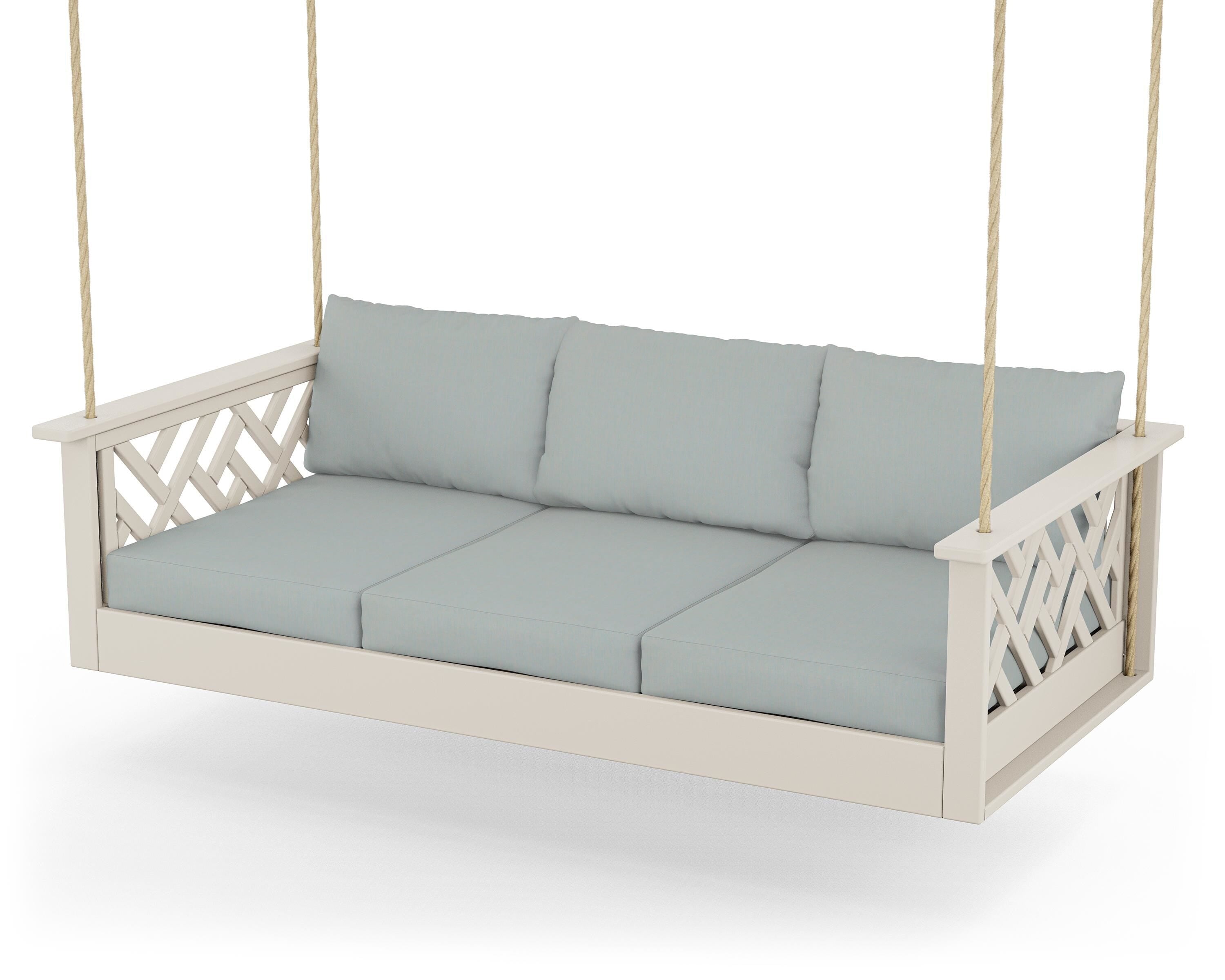 POLYWOOD® Chippendale Daybed Swing in Sand / Spa