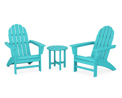 POLYWOOD® Vineyard 3-Piece Adirondack Set in Aruba