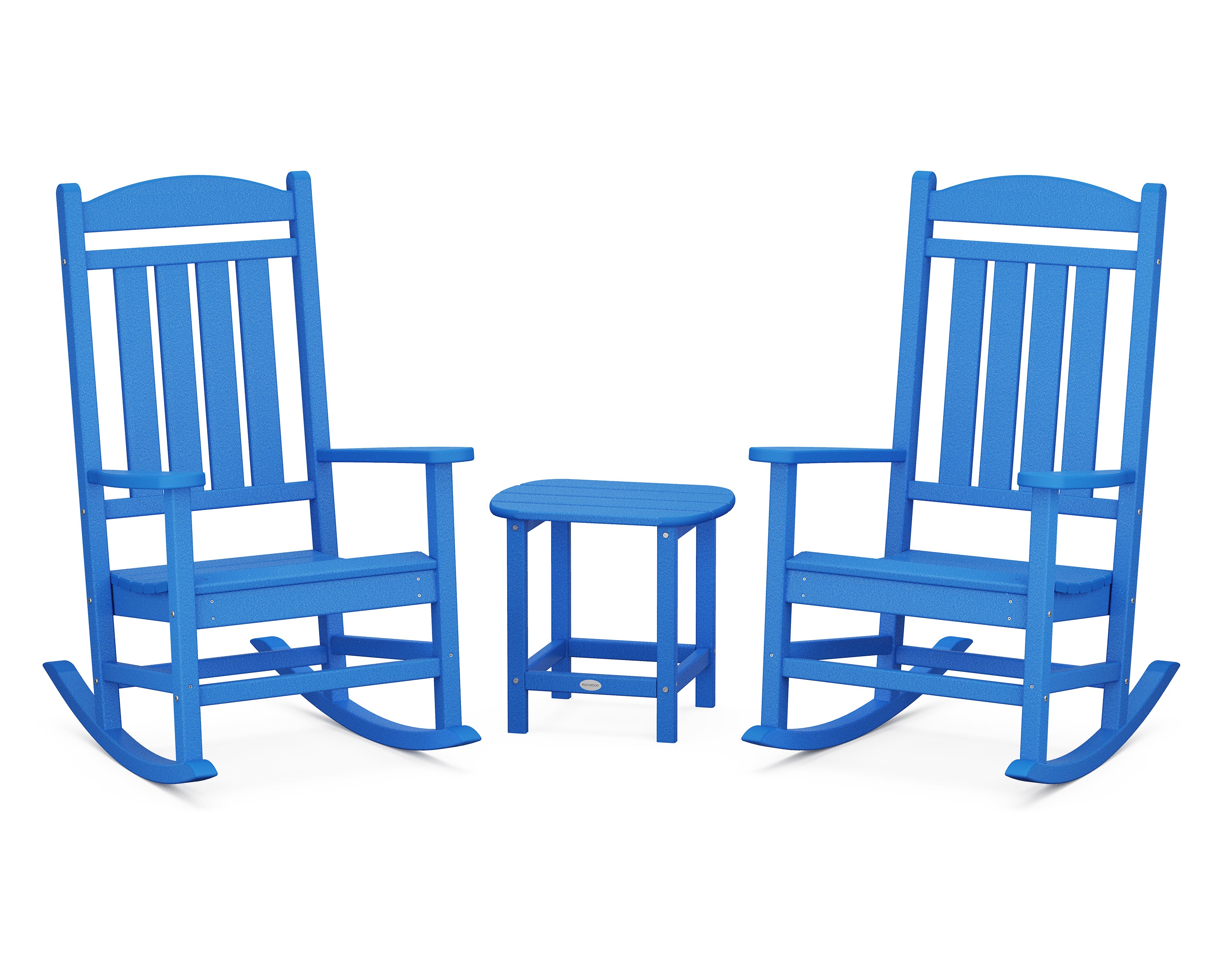 POLYWOOD® Presidential Rocker 3-Piece Set in Pacific Blue