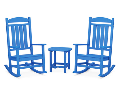 POLYWOOD® Presidential Rocker 3-Piece Set in Pacific Blue