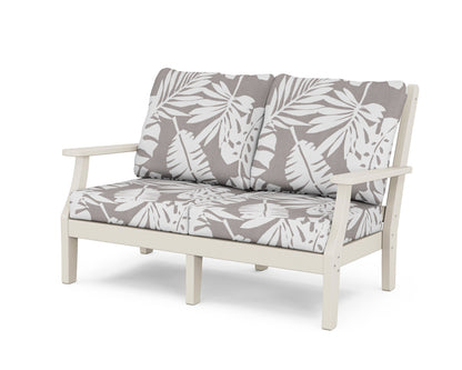 Country Living Wovendale Deep Seating Loveseat in Sand / Leaf Grey Mist