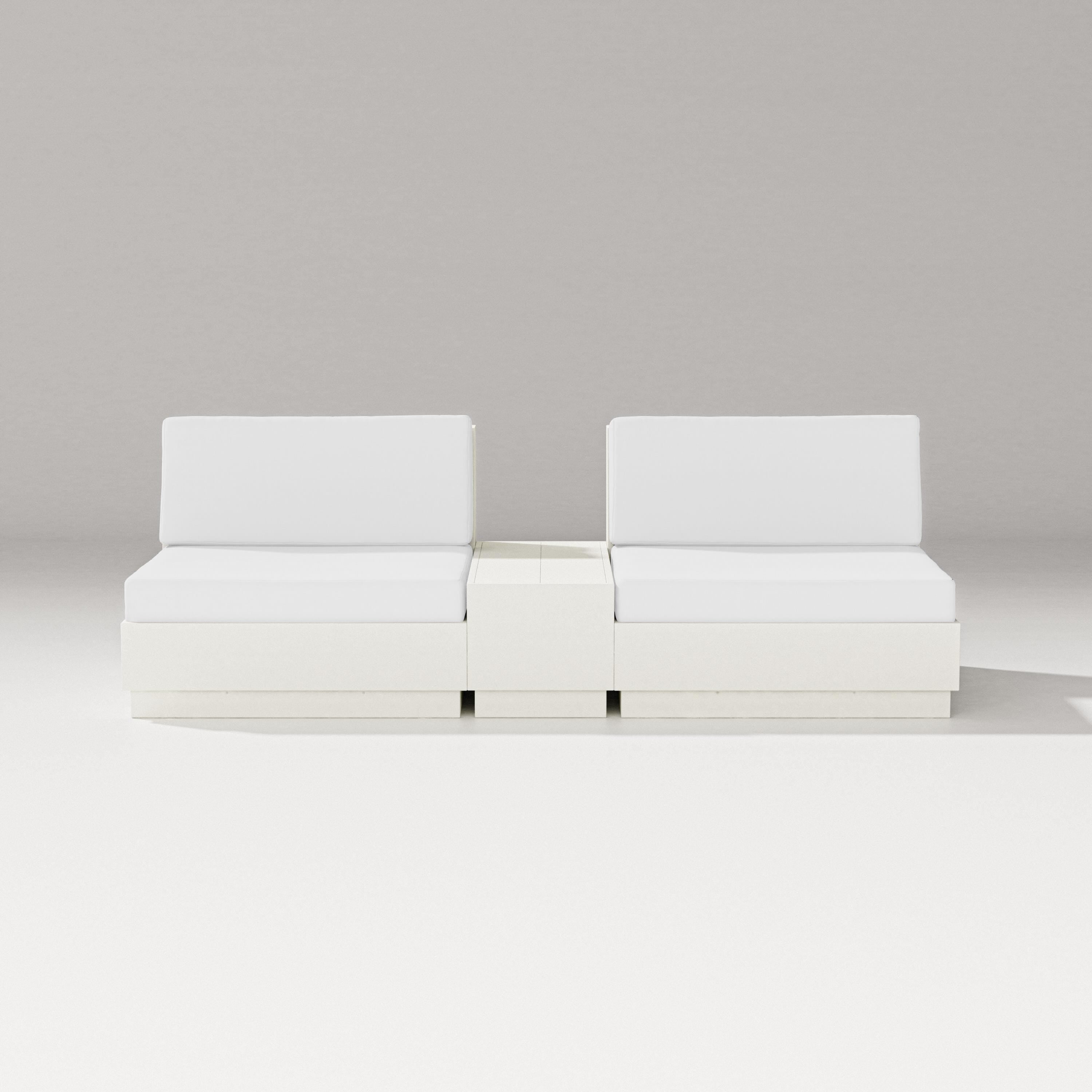 PW Designer Series Elevate Lounge Chair Set in Vintage White / Natural
