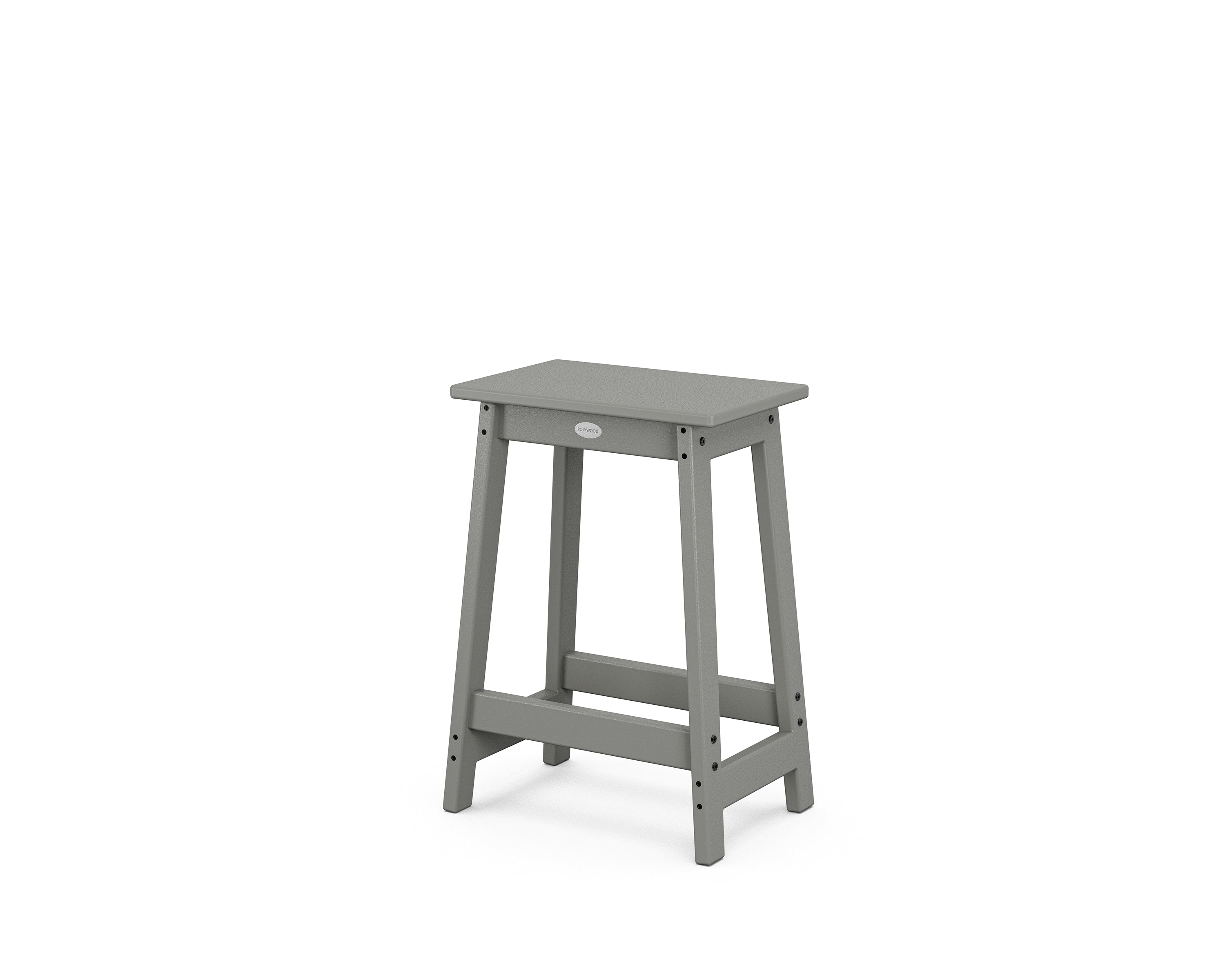 POLYWOOD® Modern Studio Counter Stool in Slate Grey