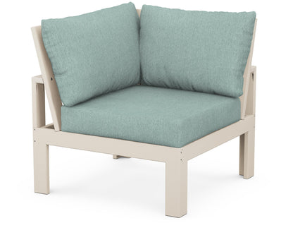 Unbranded Modular Corner Chair in Sand / Glacier Spa