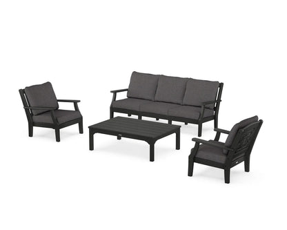 Chinoiserie 4-Piece Deep Seating Set with Sofa