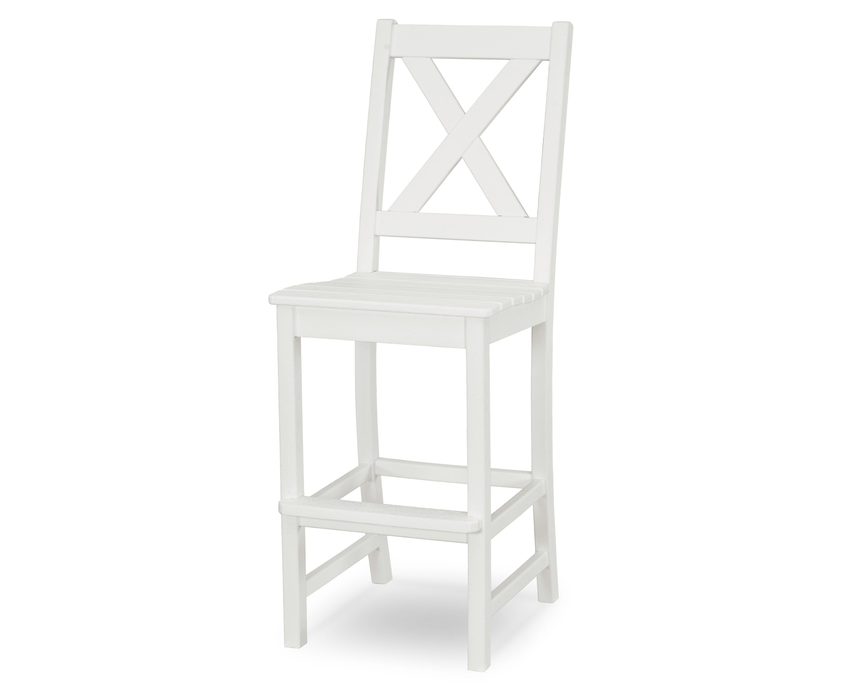 POLYWOOD® Braxton Bar Side Chair in White