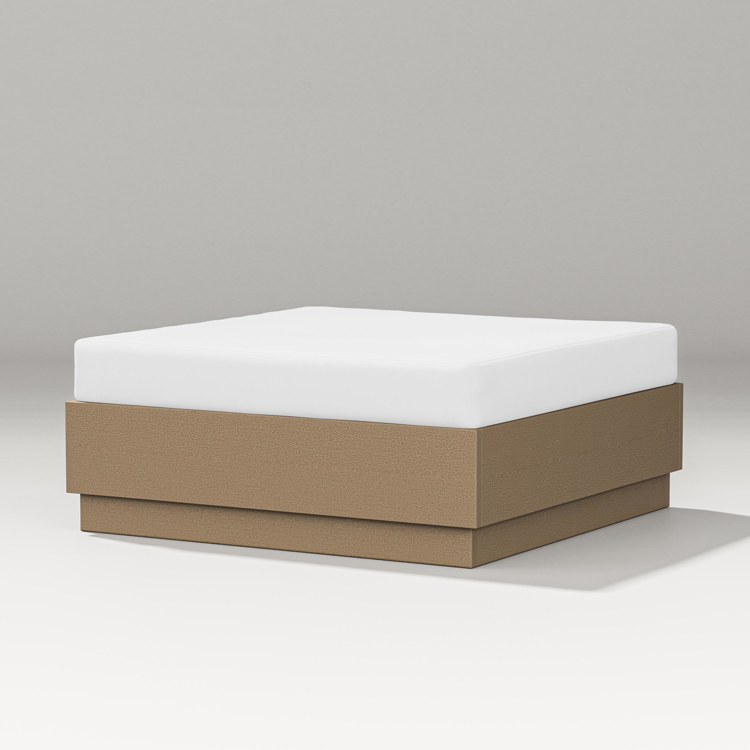 PW Designer Series Elevate Lounge Ottoman in Vintage Sahara / Natural