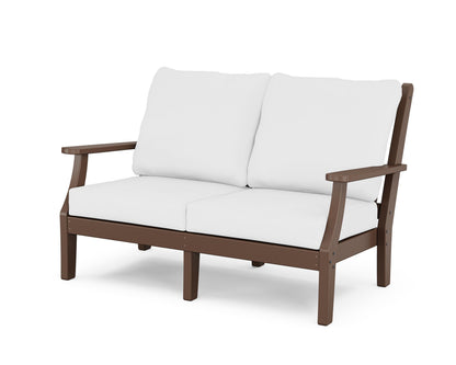 Country Living Wovendale Deep Seating Loveseat in Mahogany / Natural