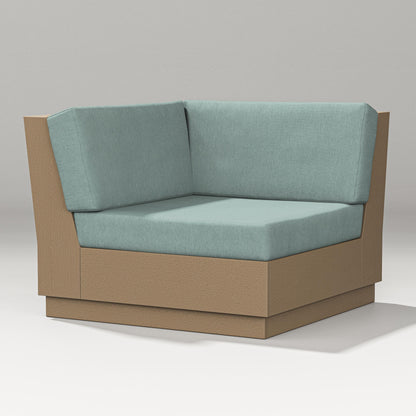 PW Designer Series Elevate Modular Corner Chair in Vintage Sahara / Glacier Spa