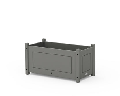Country Living Country Living Rectangle Double Planter Box in Slate Grey