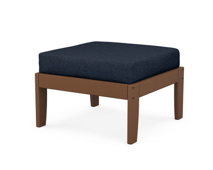 Unbranded Modular Ottoman - Classic in Teak / Marine Indigo