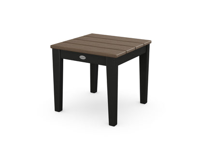 POLYWOOD® Newport 18" End Table in Black / Kona