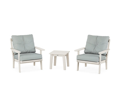 POLYWOOD® Prairie 3-Piece Deep Seating Set in Sand / Spa