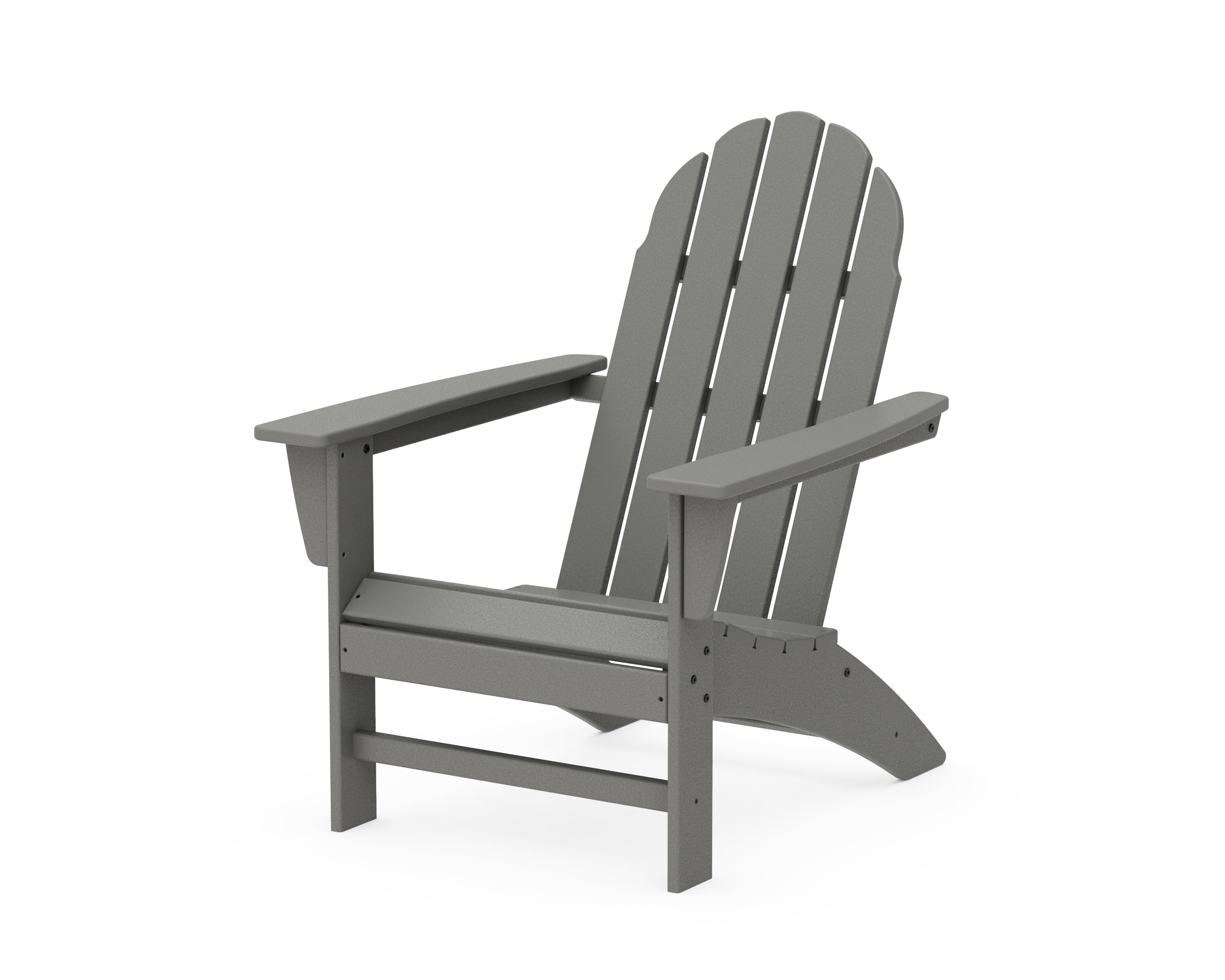 POLYWOOD® Vineyard Adirondack Chair in Slate Grey