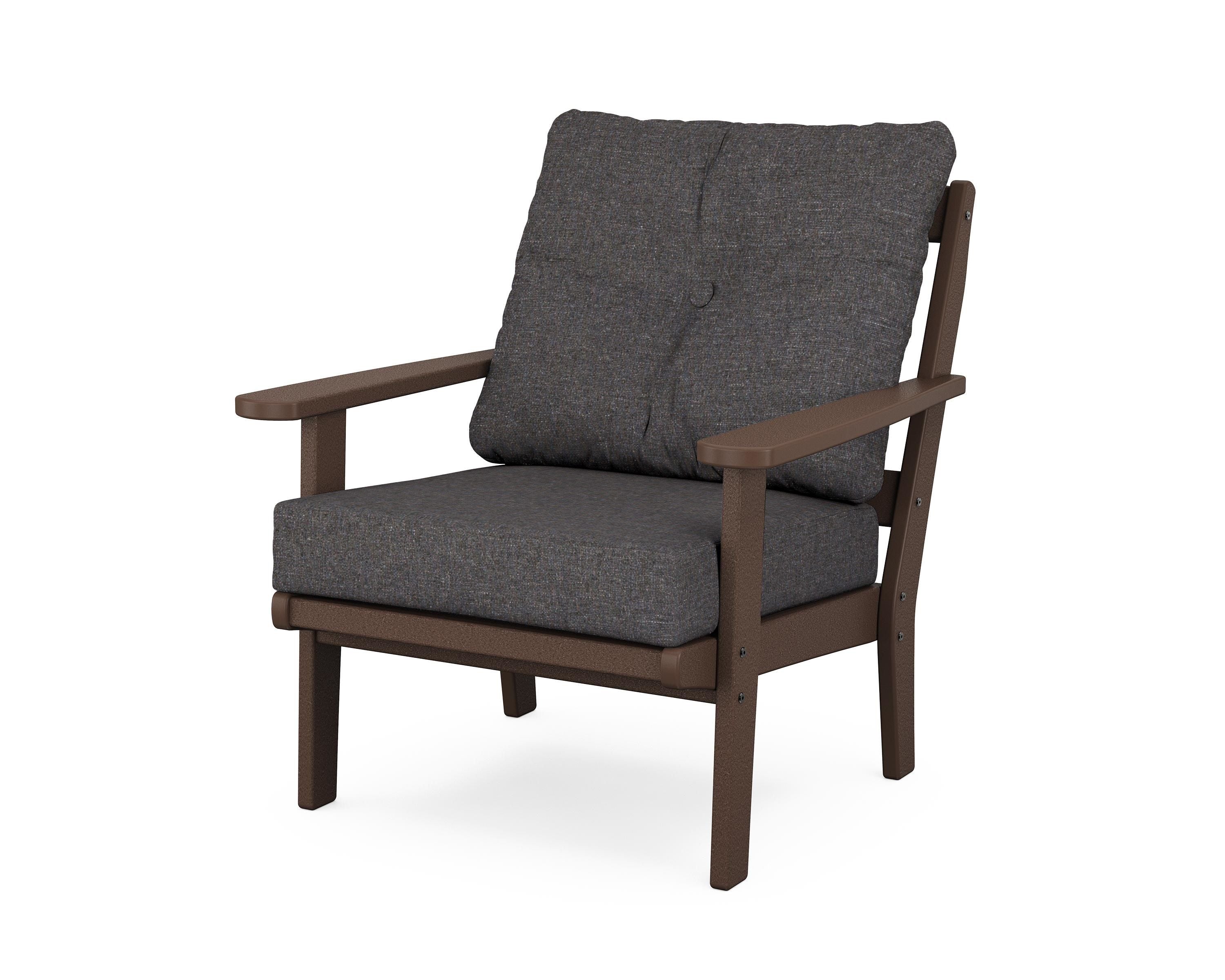 POLYWOOD® Mission Deep Seating Chair in Mahogany / Ash Charcoal