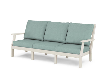 Country Living Wovendale Deep Seating Sofa in Sand / Glacier Spa