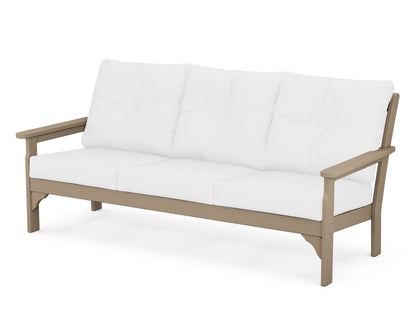 POLYWOOD® Vineyard Deep Seating Sofa in Vintage Sahara / Natural