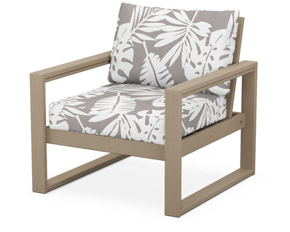 POLYWOOD® EDGE Club Chair in Vintage Sahara / Leaf Grey Mist