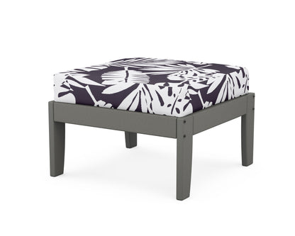 Unbranded Modular Ottoman - Classic in Slate Grey / Leaf Navy