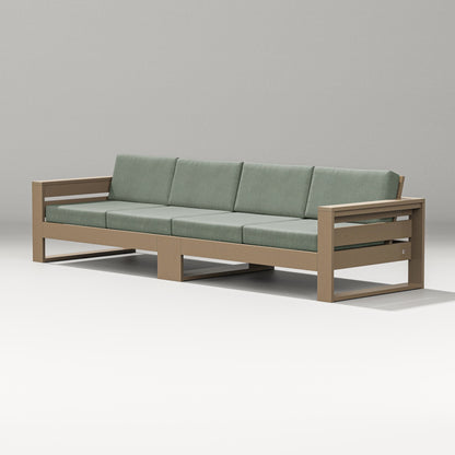 PW Designer Series Latitude Straight Sectional in Vintage Sahara / Cast Sage