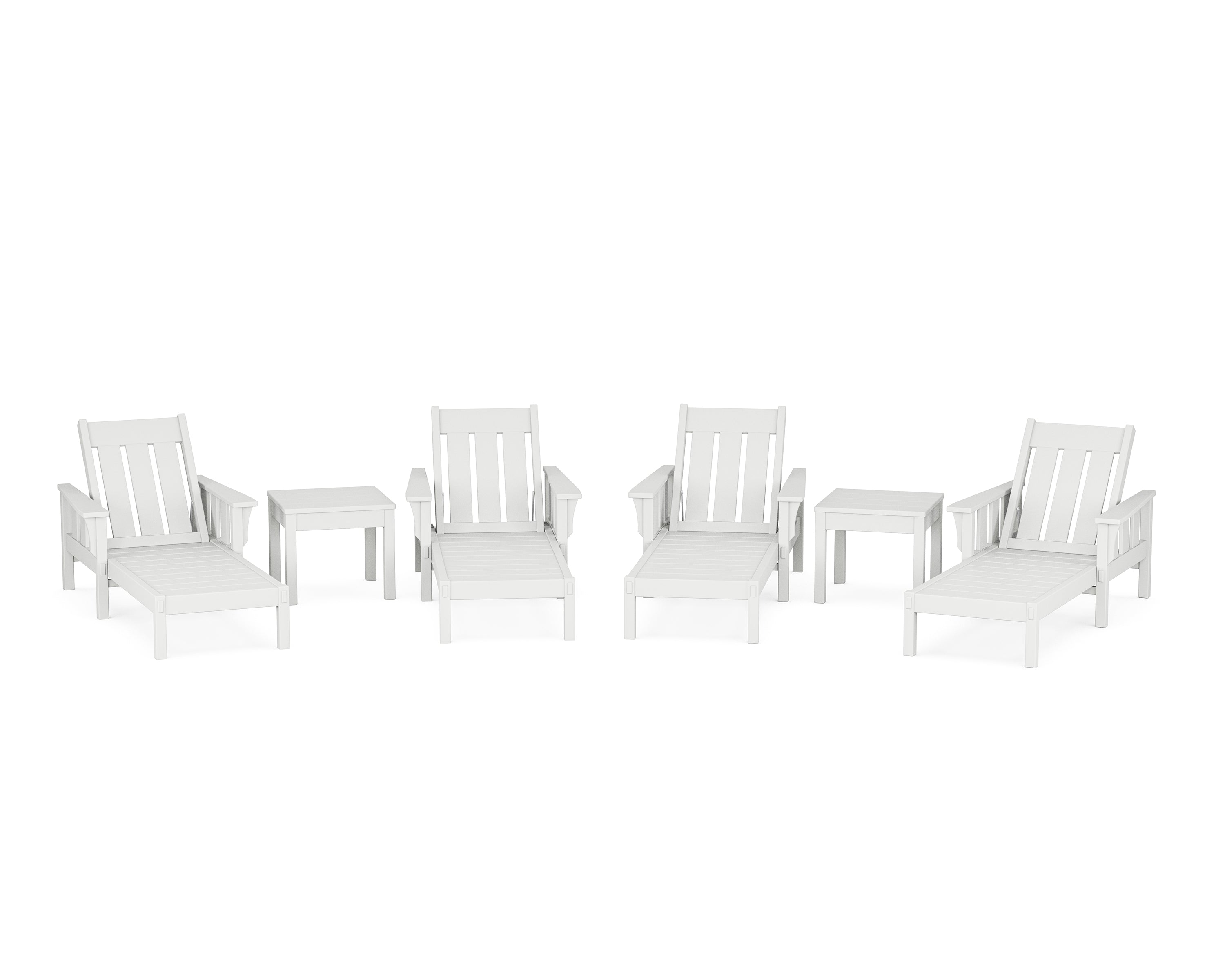Martha Stewart by POLYWOOD® Acadia 6-Piece Chaise Set in White