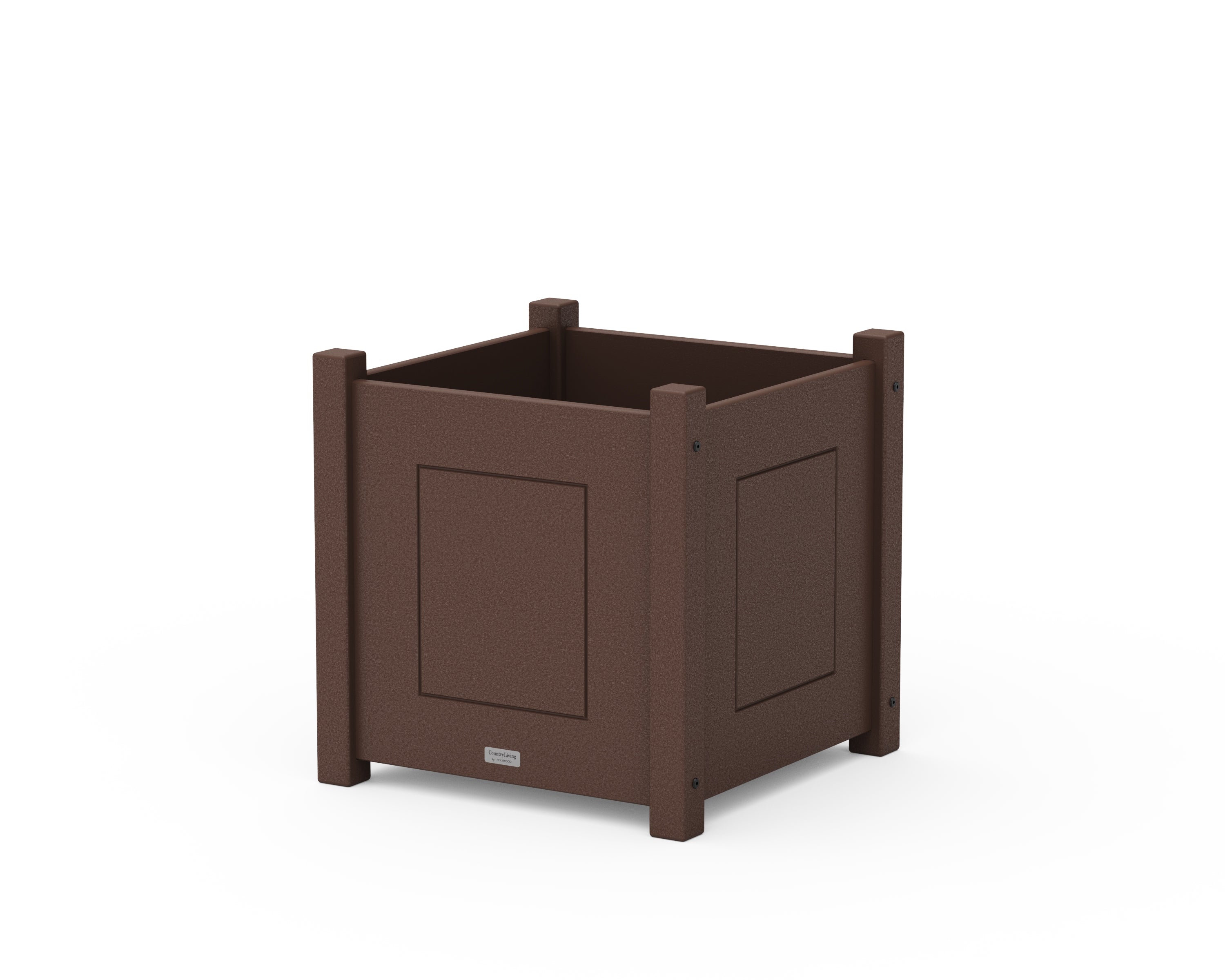 Country Living Country Living Large Square Planter Box in Mahogany