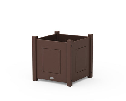 Country Living Country Living Large Square Planter Box in Mahogany