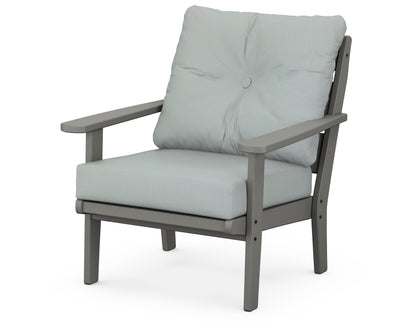 POLYWOOD® Lakeside Deep Seating Chair in Slate Grey / Spa