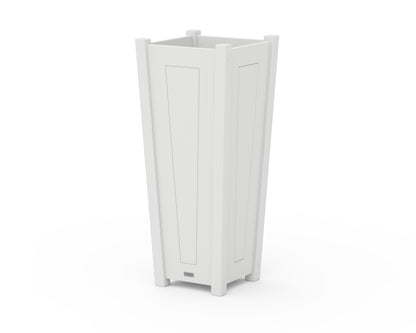 Country Living Country Living Tapered Square Tall Planter Box in White