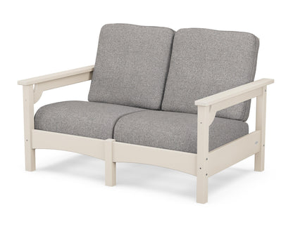 POLYWOOD® Club Loveseat in Sand / Grey Mist