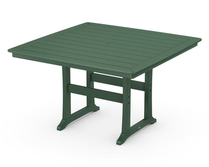 POLYWOOD® Nautical Trestle 59" Counter Table in Green