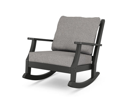 Country Living Wovendale Deep Seating Rocking Chair in Black / Grey Mist