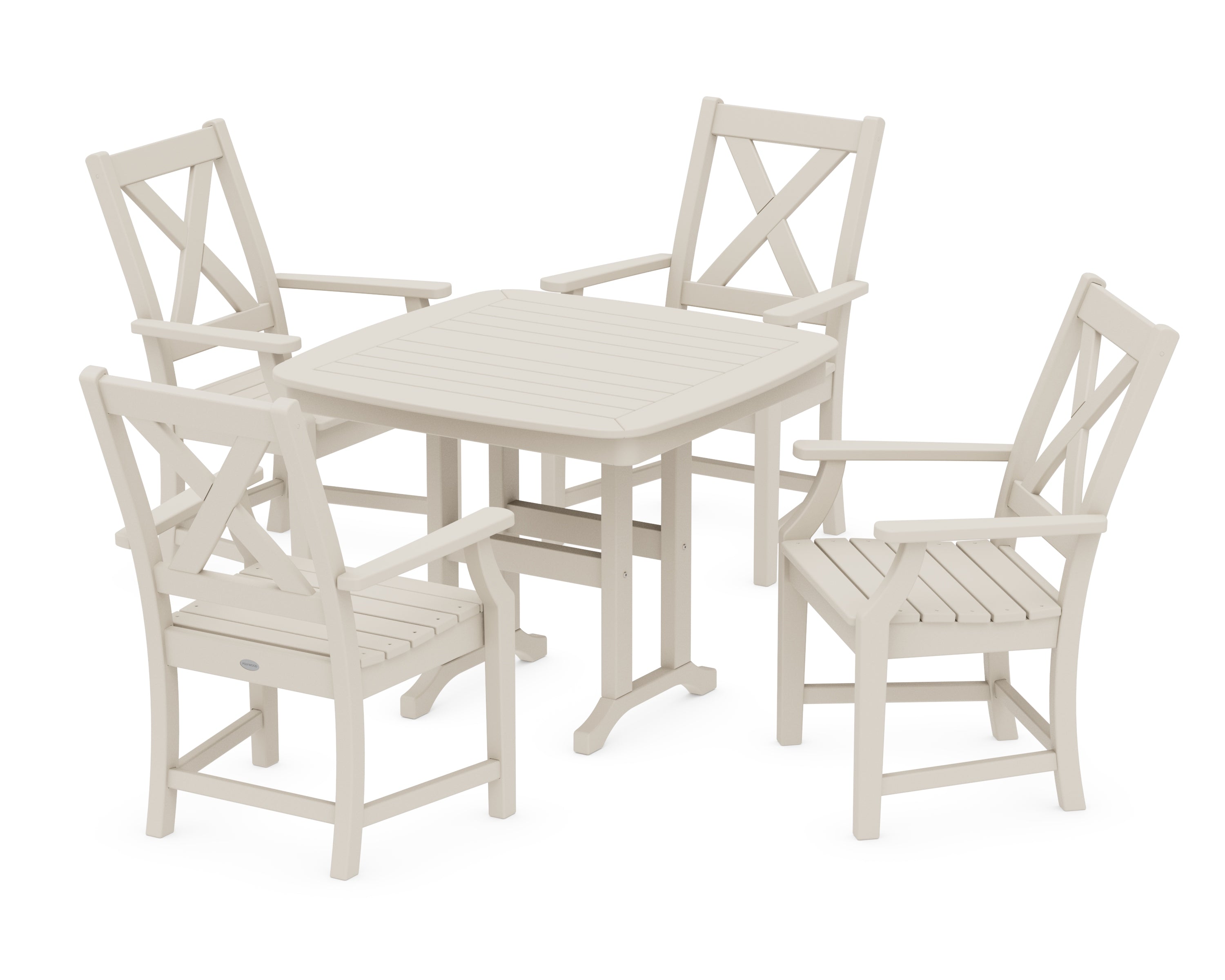 POLYWOOD® Braxton 5-Piece Dining Set in Sand