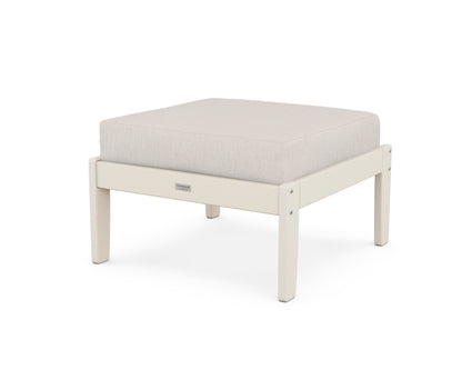 Country Living Cottage Deep Seating Ottoman in Sand / Cast Ash