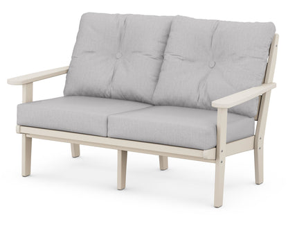 POLYWOOD® Lakeside Deep Seating Loveseat in Sand / Granite
