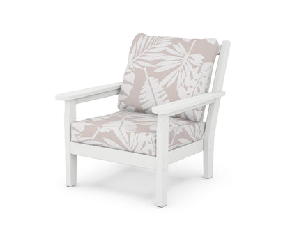 Chippendale Deep Seating Chair - White