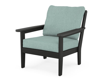 Country Living Cottage Deep Seating Chair in Black / Glacier Spa
