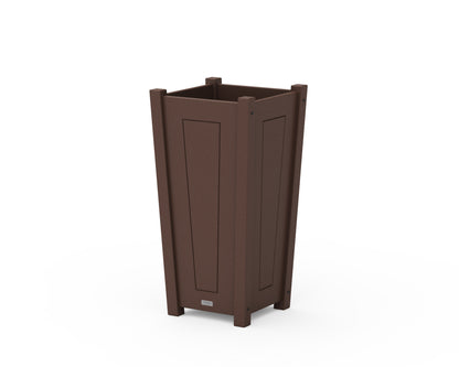 Country Living Country Living Tapered Square Planter Box in Mahogany