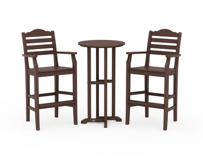 Draper James™ by  POLYWOOD® Savannah 3-Piece Farmhouse Bar Set in Mahogany