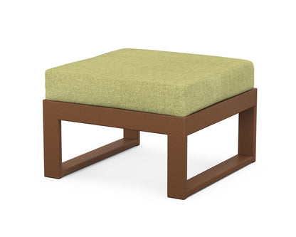 Unbranded Modular Ottoman - Modern in Teak / Chartreuse Boucle