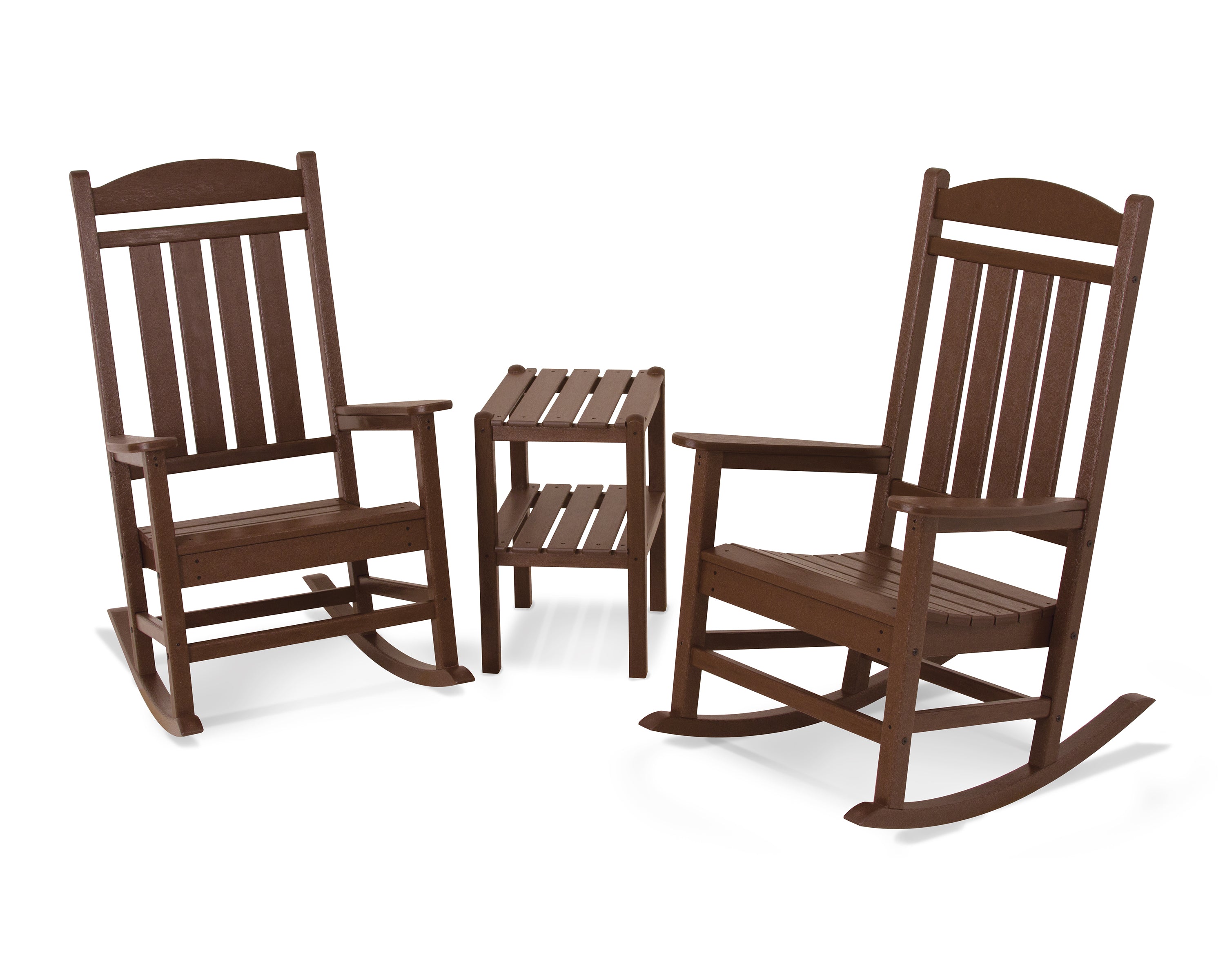 POLYWOOD® Presidential 3-Piece Rocker Set in Mahogany