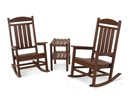 POLYWOOD® Presidential 3-Piece Rocker Set in Mahogany