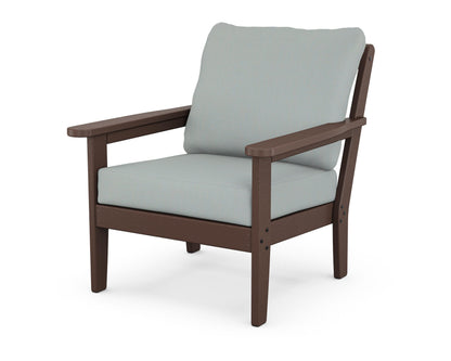 Country Living Cottage Deep Seating Chair in Mahogany / Spa