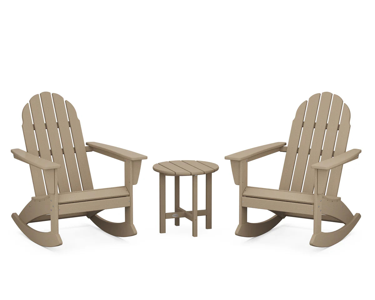 Vineyard 3-Piece Adirondack Rocking Chair Set