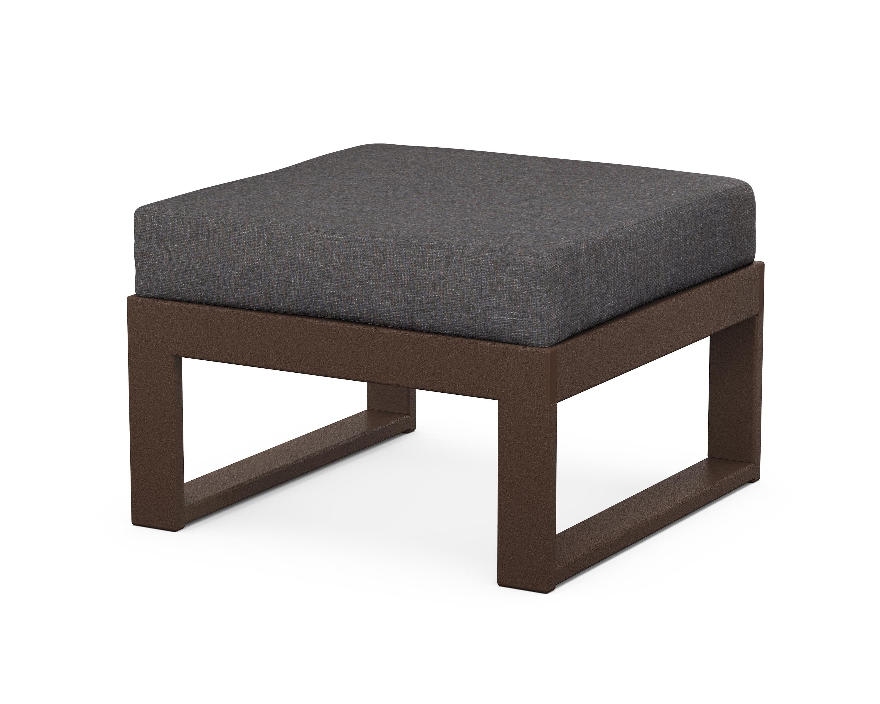 Unbranded Modular Ottoman - Modern in Mahogany / Ash Charcoal